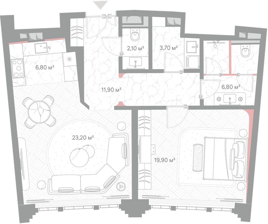 Варианты планировок ЖК «Николь» - планировка 8