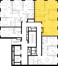 Квартира 76,9 м², 3-комнатная - изображение 2
