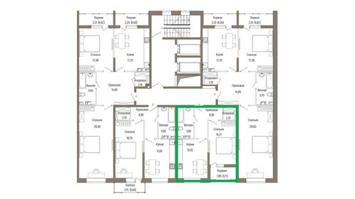 Квартира 44,8 м², 1-комнатная - изображение 2