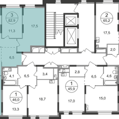 Квартира 82,9 м², 3-комнатная - изображение 2