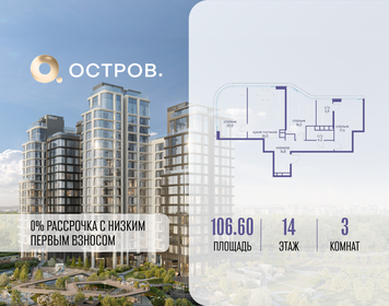 Квартира 106,6 м², 3-комнатная - изображение 1