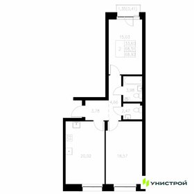 Квартира 68,9 м², 2-комнатная - изображение 1