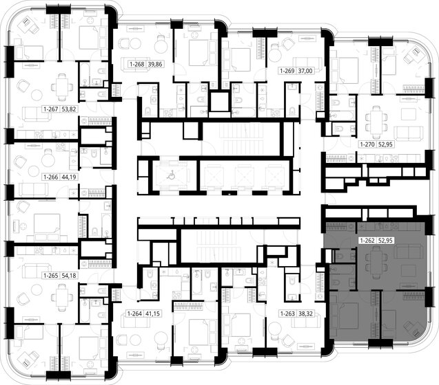 64,8 м², 2-комнатные апартаменты 16 977 600 ₽ - изображение 23