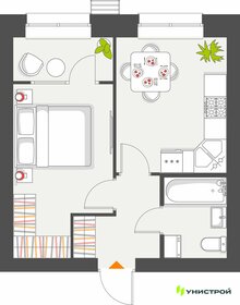 Квартира 34,4 м², 1-комнатная - изображение 1