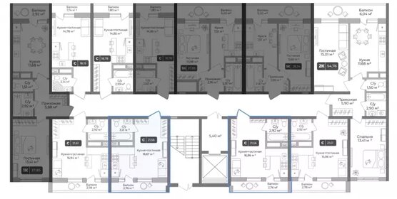 Квартира 21,6 м², студия - изображение 2