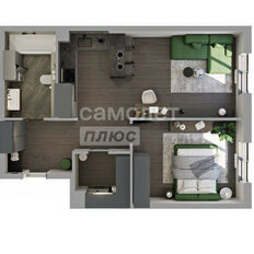 Квартира 50,9 м², 2-комнатная - изображение 1