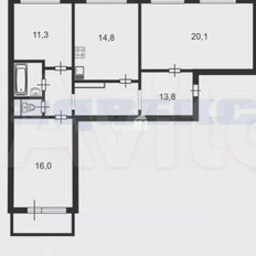 Квартира 80 м², 3-комнатная - изображение 3