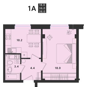 Квартира 36,2 м², 1-комнатная - изображение 1