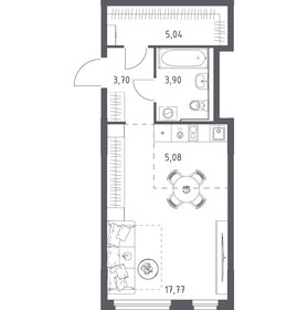 Квартира 35,5 м², студия - изображение 1