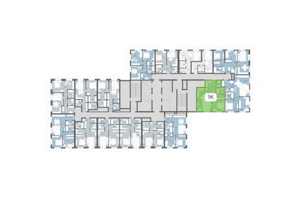 Квартира 56,7 м², 1-комнатная - изображение 2