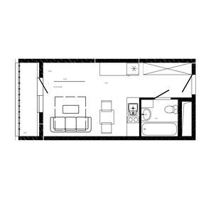 Квартира 26,6 м², студия - изображение 1