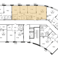Квартира 85,4 м², 3-комнатная - изображение 2