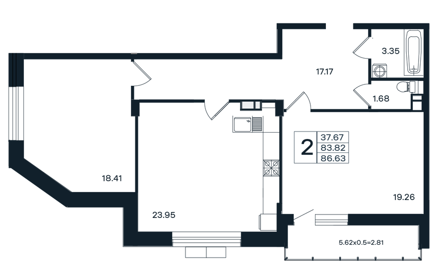 110 м², 2-комнатная квартира 35 000 000 ₽ - изображение 60