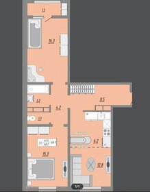 Квартира 70 м², 3-комнатная - изображение 1