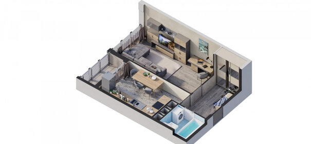 Квартира 34,9 м², 1-комнатная - изображение 3
