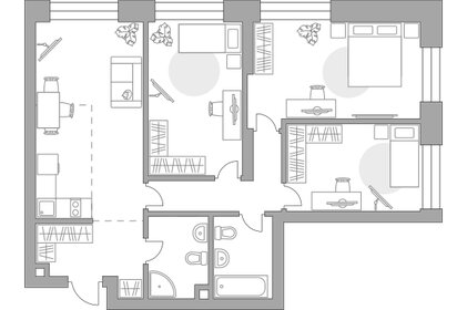 Квартира 83,6 м², 3-комнатная - изображение 1