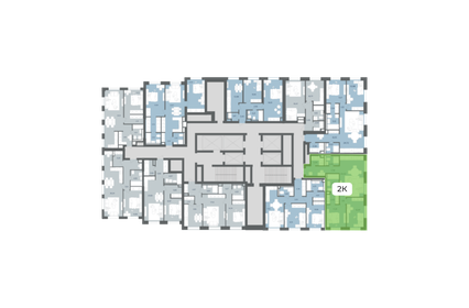 Квартира 74,3 м², 2-комнатная - изображение 2