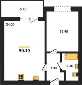 Квартира 50 м², 2-комнатная - изображение 1