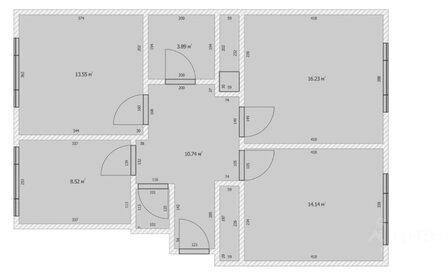 Квартира 69 м², 3-комнатная - изображение 1
