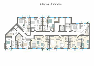 Квартира 57,7 м², 2-комнатная - изображение 2