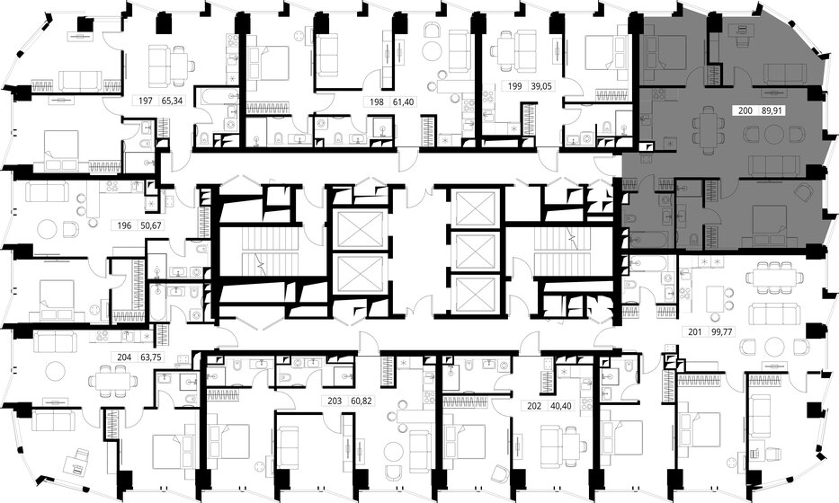 85,4 м², 4-комнатная квартира 37 005 208 ₽ - изображение 41