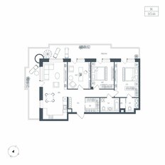Квартира 115,4 м², 1-комнатная - изображение 4