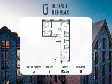 Квартира 85,7 м², 3-комнатная - изображение 1