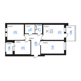 Квартира 81 м², 3-комнатная - изображение 1