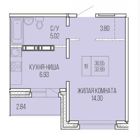 Квартира 31,3 м², студия - изображение 3