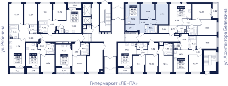 Квартира 49,8 м², 2-комнатная - изображение 3