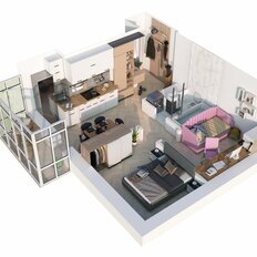 Квартира 39,5 м², 2-комнатная - изображение 2