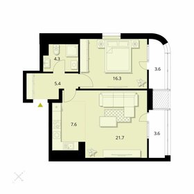 Квартира 62,4 м², 2-комнатная - изображение 1
