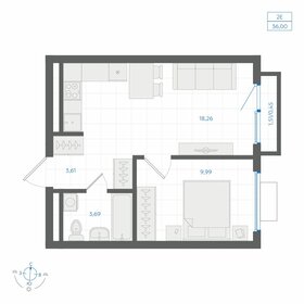 Квартира 36 м², 1-комнатная - изображение 1