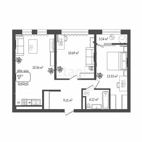 Квартира 60 м², 2-комнатная - изображение 1