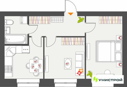 Квартира 45,1 м², 2-комнатная - изображение 1