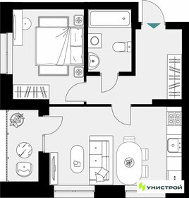 Квартира 44,9 м², 1-комнатная - изображение 1