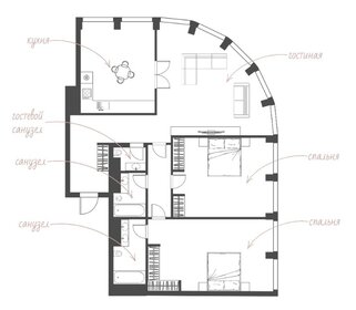 Квартира 125 м², 3-комнатные - изображение 1