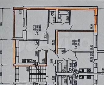 Квартира 67,3 м², 2-комнатная - изображение 1