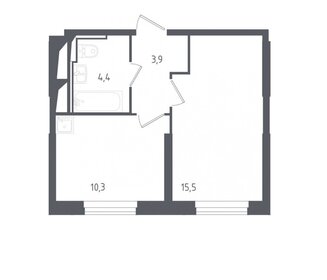 Квартира 34 м², 1-комнатные - изображение 1