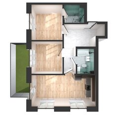 Квартира 67,7 м², 2-комнатная - изображение 5