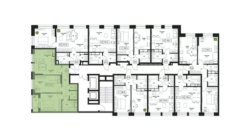 Квартира 63,2 м², 3-комнатная - изображение 2