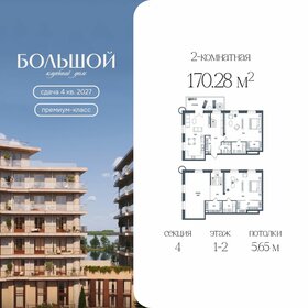 Квартира 170,3 м², 2-комнатная - изображение 1