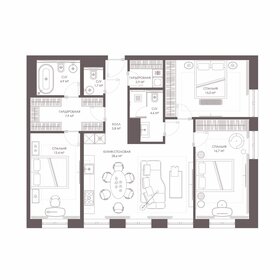 Квартира 101,5 м², 3-комнатная - изображение 1