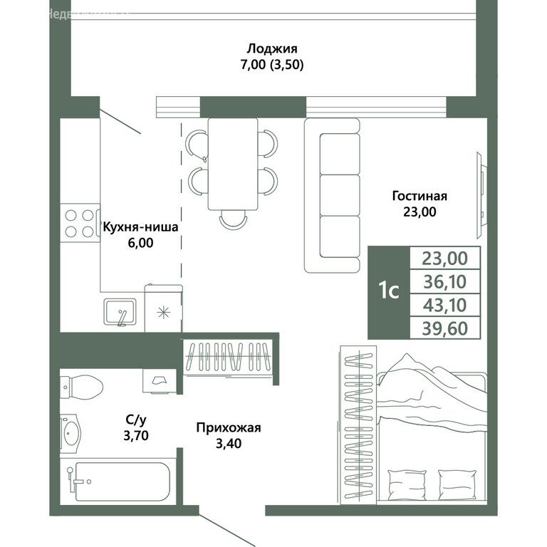 Варианты планировок микрорайон «Шория-град» - планировка 5