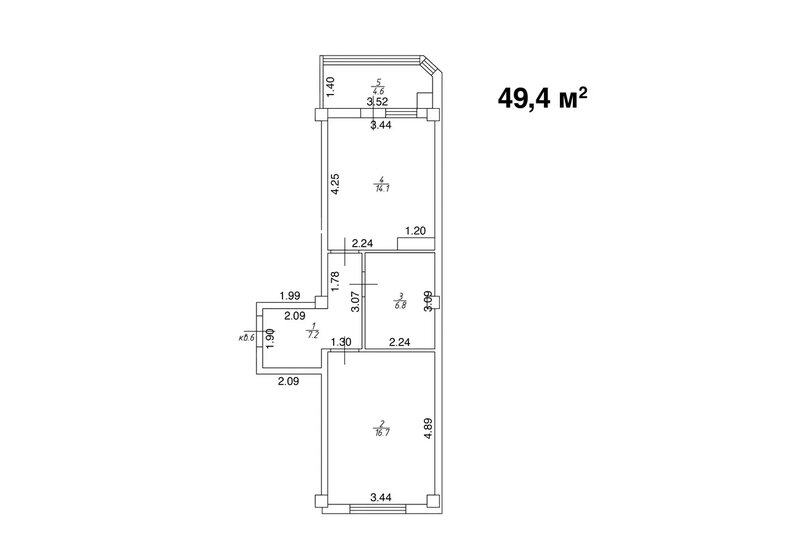 40,5 м², 1-комнатная квартира 4 850 000 ₽ - изображение 76