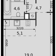 Квартира 33,4 м², студия - изображение 2