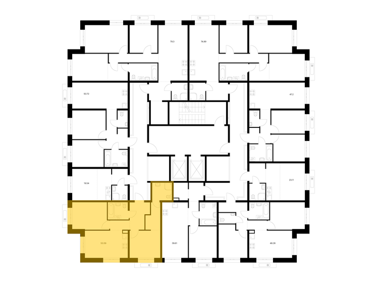 66,3 м², 3-комнатная квартира 9 200 000 ₽ - изображение 97