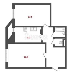 Квартира 55,6 м², 2-комнатная - изображение 2