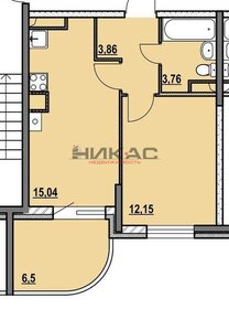 Квартира 41 м², 1-комнатная - изображение 1