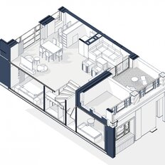 Квартира 121,6 м², 2-комнатная - изображение 4